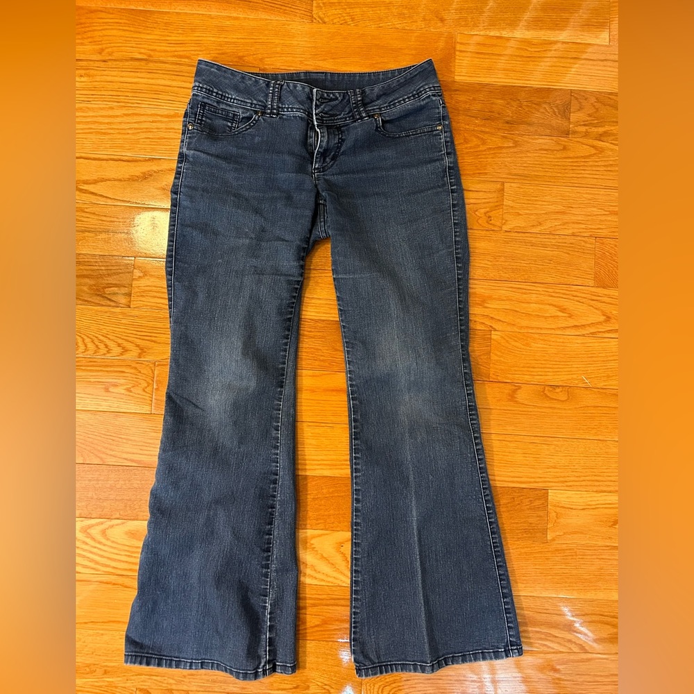 Boot Cut Denim Jeans Size 6 Low Waisted